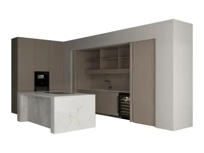 Kitchen set 34 3D model