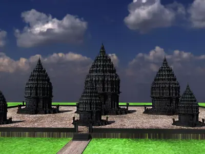 Prambanan Temple 3D model