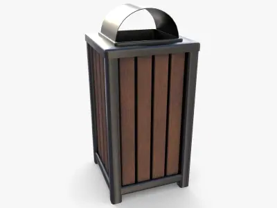 Trash can v3 3D model