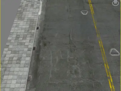 Photorealistic Sidewalks Package 3D model