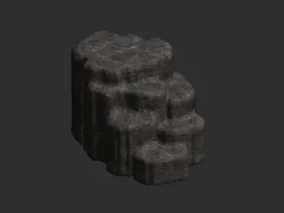 Cave Platform 1 - 4 Combo - Base Low-poly 3D model