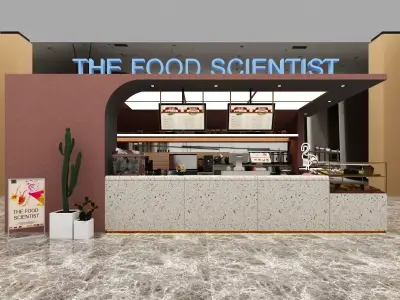 Coffee and Pastry Shop 3D model