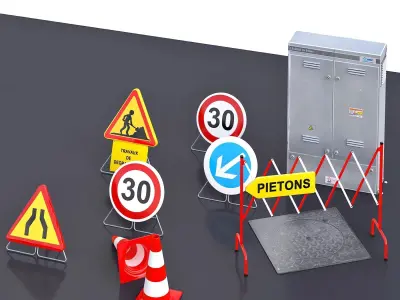 Equipement Routier 01 3D model