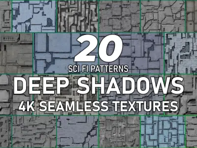 200 Seamless Sci-fi Panels - Collection Texture