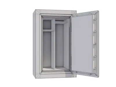 Weapon Storage Locker Safe Vault Low-poly 3D model
