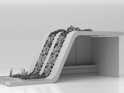 Busstop small 3D model