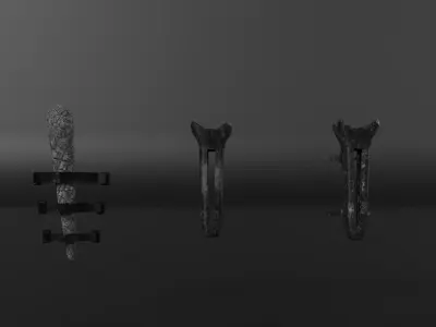 Torch Pack Low-poly 3D model