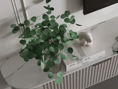 Tv Wall Set 02 3D model