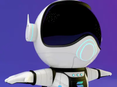 NFT Astronaut Character 3D model