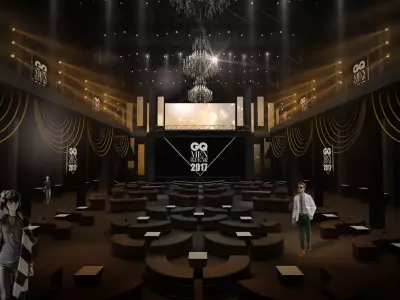 banquet Awards Dinner Charity Dinner 3D model