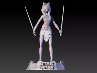 Ahsoka Tano from Clone Wars series 3D print model