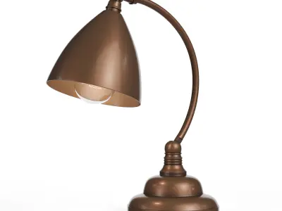 Brentwood Table Lamp Dark Brass Low-poly 3D model