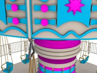 Funfair Ride 3D model