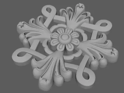 dekor ornament 3D model 90