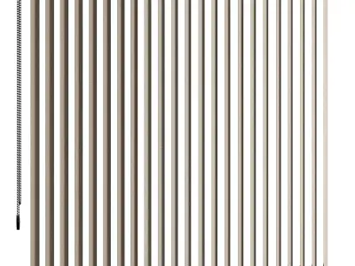 Vertical Blinds Set Low-poly 3D model