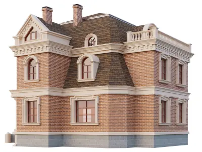 brick house 3D model
