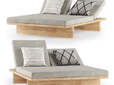 Kettal Mesh Tumbona doble 3D model