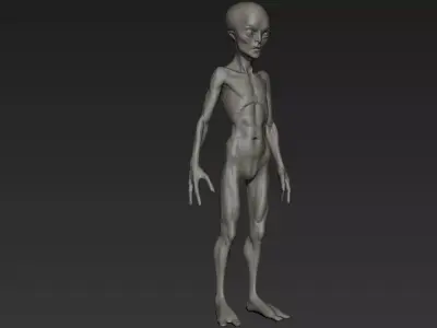 Alien Humanoid 3D model