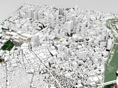 Cityscape Manila Philippines 3D model