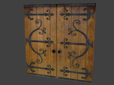 Architectural Castle Doors 3D Model Pack