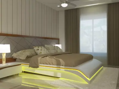 BEDROOM modern design in chennai Free 3D model