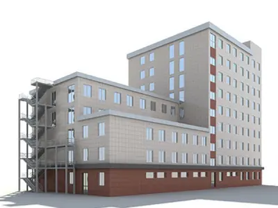 Modern Office Building 3D model