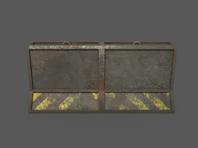 Concrete Barrier 3D model buy