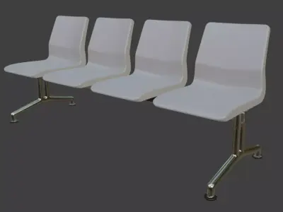 Waiting Bench 3d model 3D model