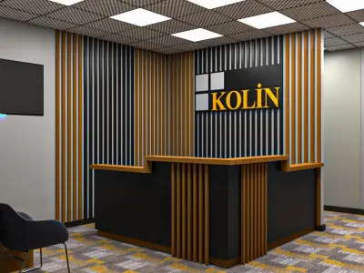 Office Design  Low-poly 3D model