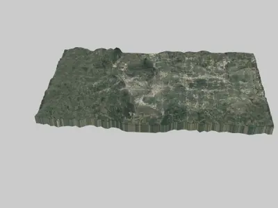 Omaha City Low-poly 3D model