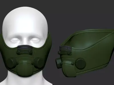 High quality helmet millitary high poly sculpt 3d printable 3D model