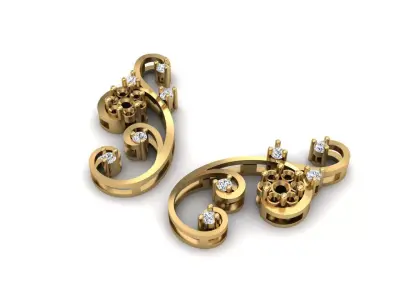 Earring 008 3D print model