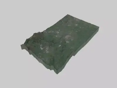 Preston City Low-poly 3D model