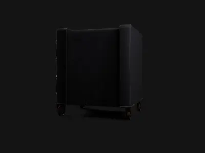 Old Iron Safe Low-poly 3D model