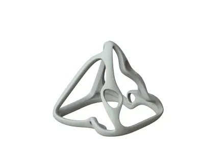 SciFi Cube Object No 61531 Low Poly Shape Low-poly 3D model