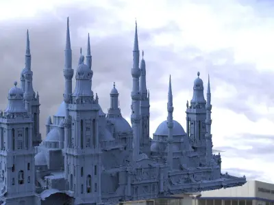 Cathedral city Upper City  3D model