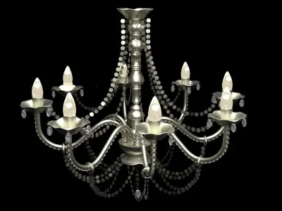 CHANDELIER gold 3D model