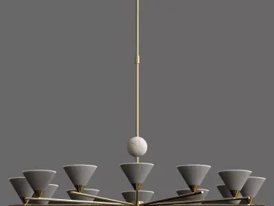 Cleo Large Chandelier 3D model