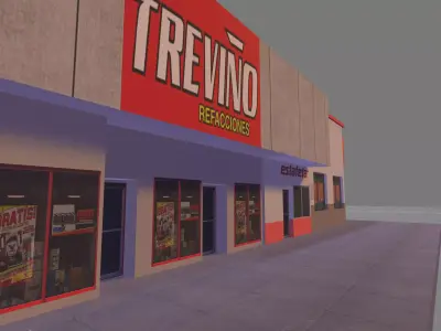 Mexican shopping stores --- Locales comerciales mexicanos 3D model