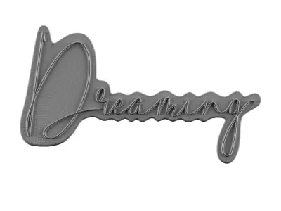 Dreaming Neon Sign 3D model