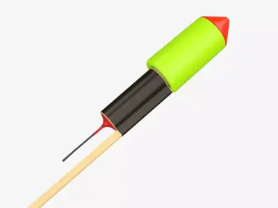 Rocket fireworks 03 3D model