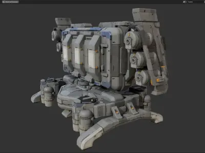 scifi-model546 robot 3D model