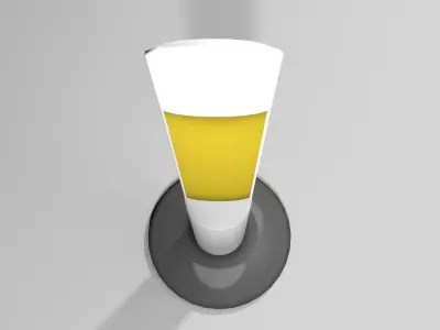 Bollard - Flatten Delineator 3D model