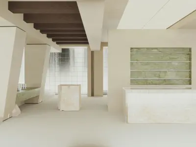          restaurant cafe  interior   3D model