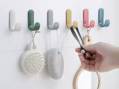 ADHESIVE WALL HOOK STRONG 3D print model