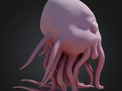 Squiggle the Slime Monster 3D print model