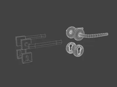 Door handles 3D model