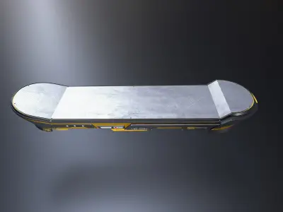 Sci-Fi Hoverboard  Low-poly 3D model