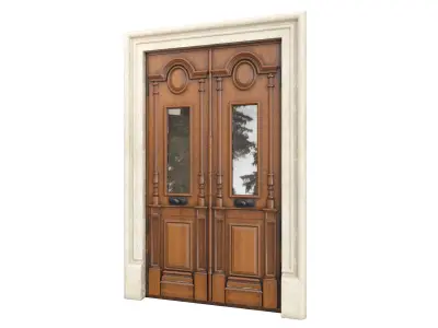 Entrance classic door 78 3D model
