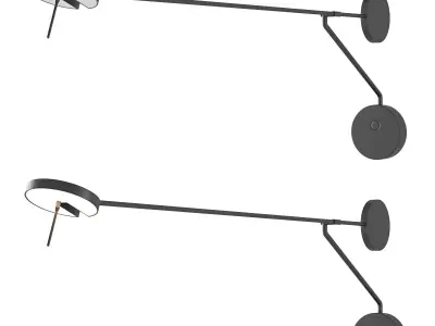 Invisible Wall Lamps LedsC4 set 01 3D model